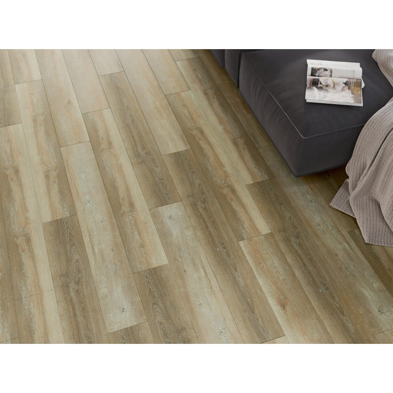 Mexen West Orange échantillon de panneaux vinyles SPC 6,5 mm, sous-couche IXPE 1,5 mm, 4 V-Fuga, Chêne - F1009-S