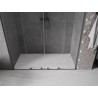 Mexen Velar L Duo portes de douche coulissantes 170 cm, transparent, métal gun - 871-170-003-02-95