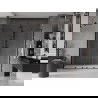 Mexen Velar L Duo porte de douche coulissante 180 cm, transparent, noir - 871-180-003-02-70