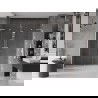 Mexen Velar L Duo portes de douche coulissantes 180 cm, transparentes, nickel brossé - 871-180-003-02-97