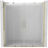 Mexen Velar L Duo portes de douche coulissantes 180 cm, givré, doré - 871-180-003-32-50