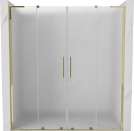 Mexen Velar L Duo portes de douche coulissantes 180 cm, givré, doré - 871-180-003-32-50