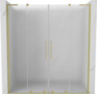 Mexen Velar L Duo porte de douche coulissante 170 cm, dépoli, or brossé - 871-170-003-32-55