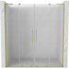 Mexen Velar L Duo porte de douche coulissantes 180 cm, givre, or brossé - 871-180-003-32-55