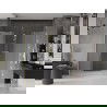 Mexen Velar L Duo porte de douche coulissantes 180 cm, givre, or brossé - 871-180-003-32-55