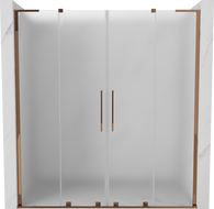 Mexen Velar L Duo porte de douche coulissantes 200 cm, dépoli, or rose - 871-200-003-32-60