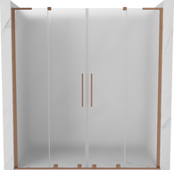 Mexen Velar L Duo porte de douche coulissante 170 cm, givre, cuivre brossé - 871-170-003-32-65