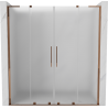 Mexen Velar L Duo porte de douche coulissante 180 cm, givré, or rose - 871-180-003-32-60