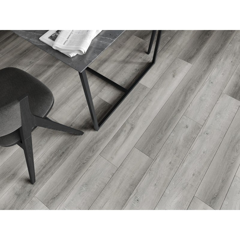 Mexen Santa Clara échantillon de panneaux vinyles SPC 6,5 mm, sous-couche IXPE 1,5 mm, 4 V-Fuge, Chêne - F1010-S
