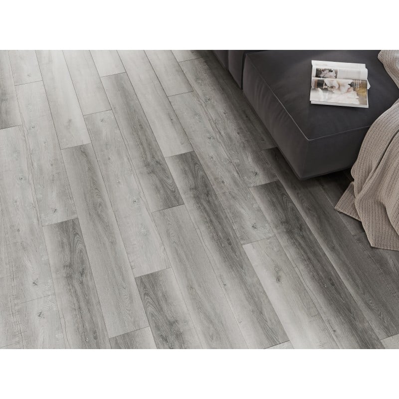 Mexen Santa Clara échantillon de panneaux vinyles SPC 6,5 mm, sous-couche IXPE 1,5 mm, 4 V-Fuge, Chêne - F1010-S