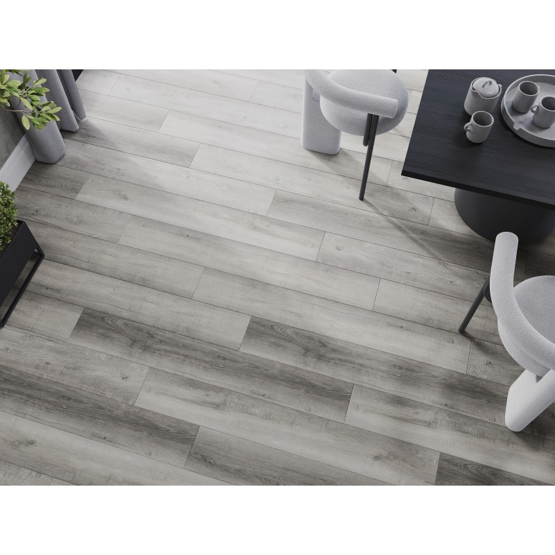 Mexen Santa Clara échantillon de panneaux vinyles SPC 6,5 mm, sous-couche IXPE 1,5 mm, 4 V-Fuge, Chêne - F1010-S
