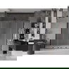 Porte de douche coulissante Mexen Velar L Duo 180 cm, givrée, noire - 871-180-003-32-70