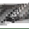 Porte de douche coulissante Mexen Velar L Duo 180 cm, givrée, noire - 871-180-003-32-70