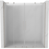 Mexen Velar L Duo porte de douche coulissantes 180 cm, givré, nickel brossé - 871-180-003-32-97