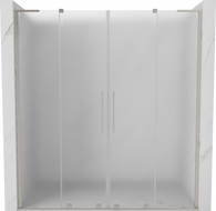 Mexen Velar L Duo portes de douche coulissantes 170 cm, dépoli, nickel brossé - 871-170-003-32-97