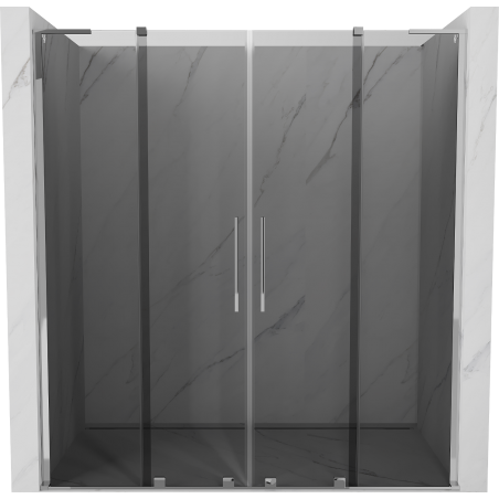 Mexen Velar L Duo porte de douche coulissantes 180 cm, graphite, chrome - 871-180-003-42-01