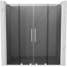Mexen Velar L Duo portes de douche coulissantes 170 cm, graphite, blanc - 871-170-003-42-20