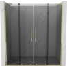 Mexen Velar L Duo porte de douche coulissantes 170 cm, graphite, doré - 871-170-003-42-50