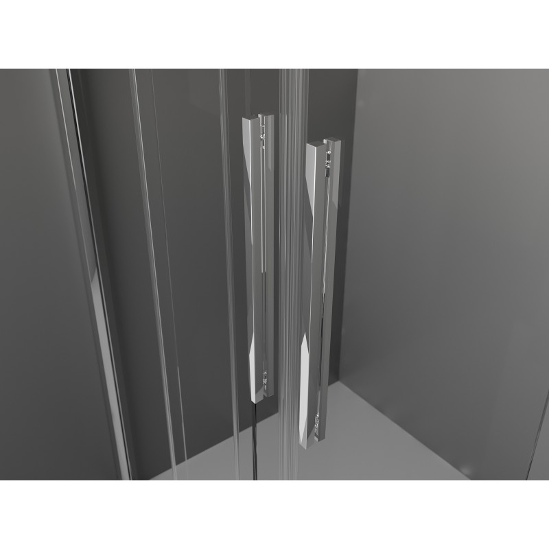 Mexen Velar L Duo porte de douche coulissantes 180 cm, graphite, chrome - 871-180-003-42-01