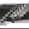 Mexen Velar L Duo portes de douche coulissantes 180 cm, graphite, or - 871-180-003-42-50