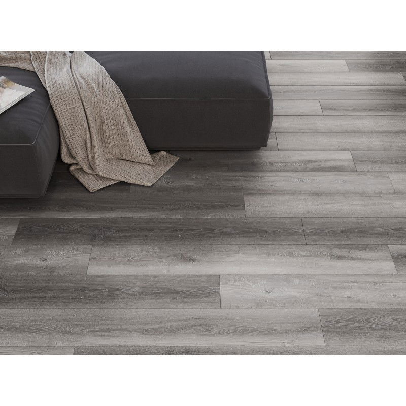 Mexen El Monte échantillon de panneaux vinyles 1240 x 182 mm SPC 6,5 mm, sous-couche IXPE 1,5 mm, 4 V-Joint, Chêne - F1011-S