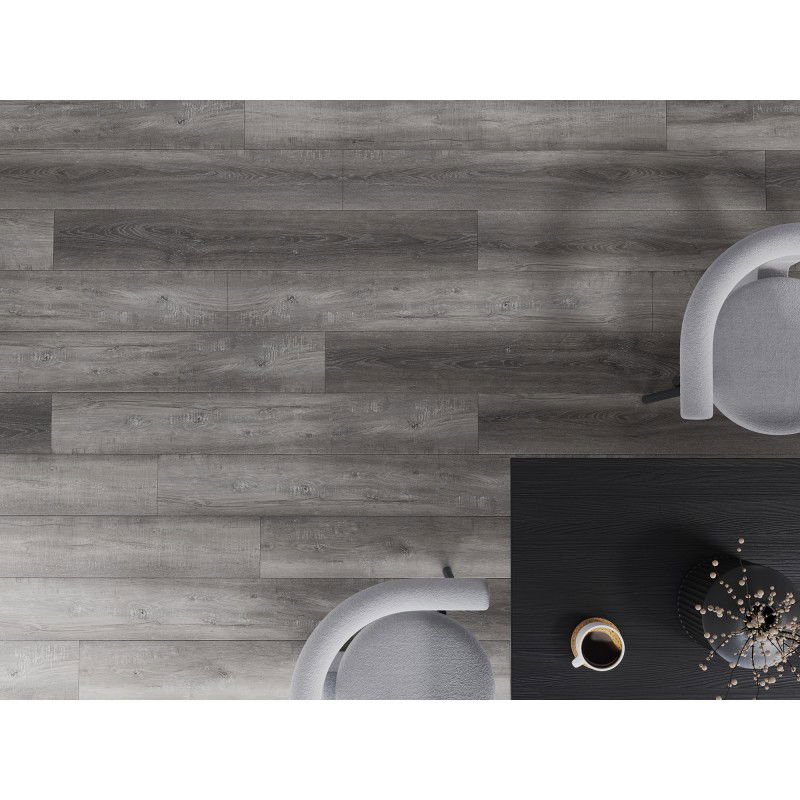 Mexen El Monte échantillon de panneaux vinyles 1240 x 182 mm SPC 6,5 mm, sous-couche IXPE 1,5 mm, 4 V-Joint, Chêne - F1011-S