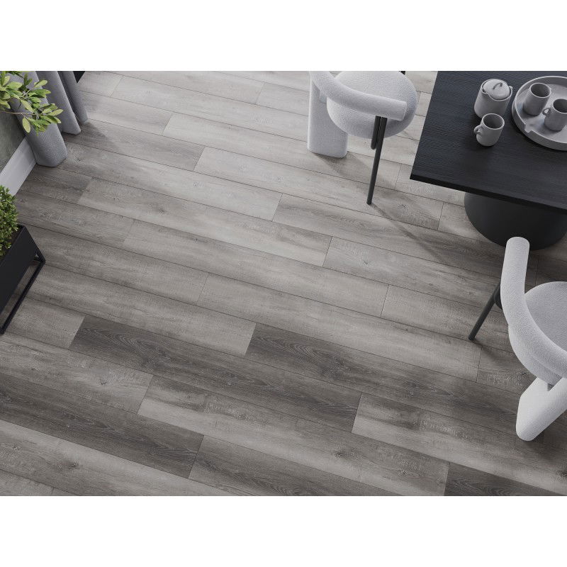 Mexen El Monte échantillon de panneaux vinyles 1240 x 182 mm SPC 6,5 mm, sous-couche IXPE 1,5 mm, 4 V-Joint, Chêne - F1011-S