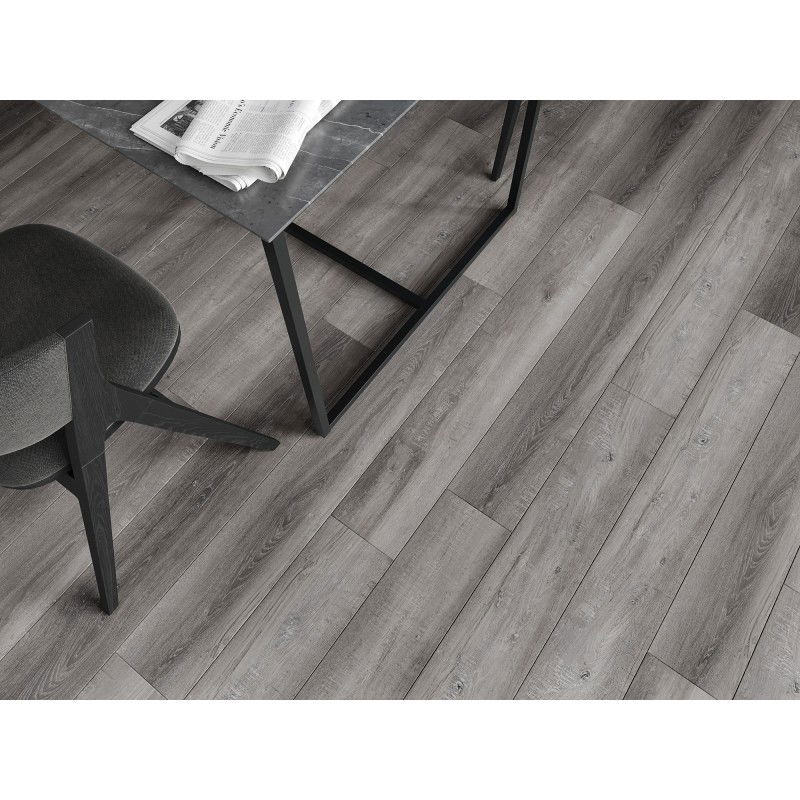 Mexen El Monte échantillon de panneaux vinyles 1240 x 182 mm SPC 6,5 mm, sous-couche IXPE 1,5 mm, 4 V-Joint, Chêne - F1011-S