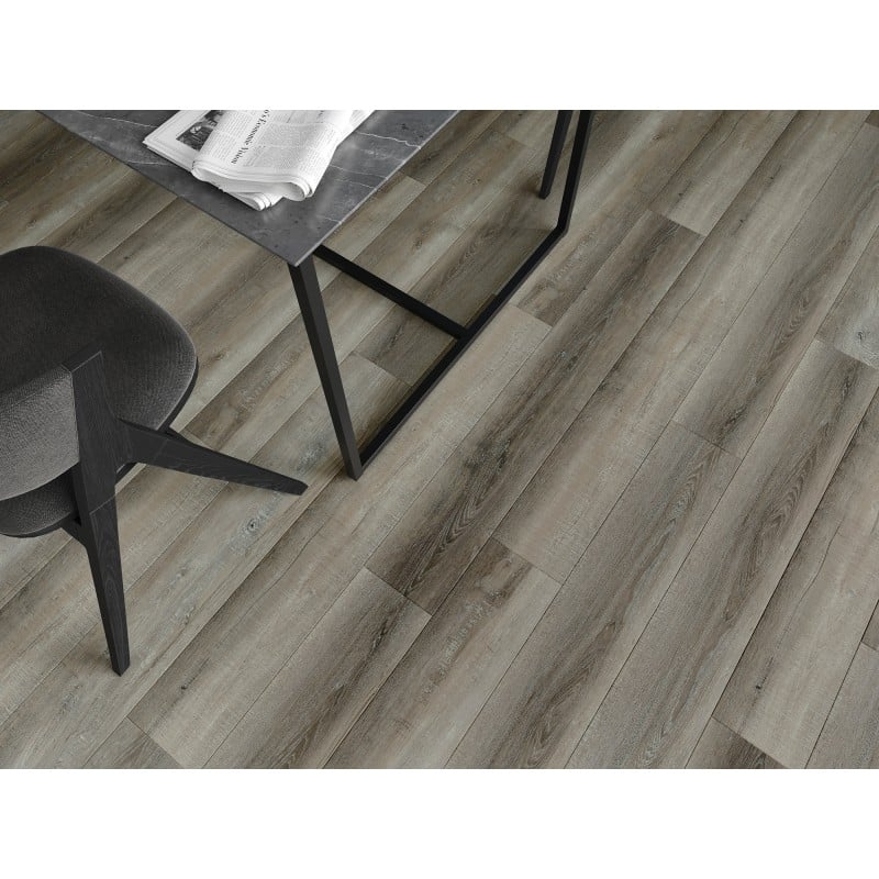 Mexen Aspen échantillon de panneaux vinyles SPC 6,5 mm, sous-couche IXPE 1,5 mm, 4 V-Fuge, Chêne - F1012-S