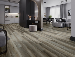 Mexen Aspen échantillon de panneaux en vinyle 1240 x 182 mm SPC 6,5 mm, sous-couche IXPE 1,5 mm, 4 V-Joint, Chêne - F1012-S