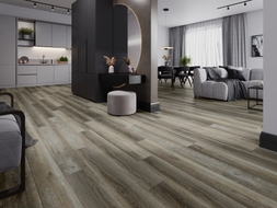Mexen Aspen échantillon de panneaux vinyles SPC 6,5 mm, sous-couche IXPE 1,5 mm, 4 V-Fuge, Chêne - F1012-S