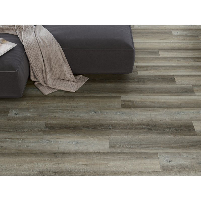 Mexen Aspen échantillon de panneaux en vinyle 1240 x 182 mm SPC 6,5 mm, sous-couche IXPE 1,5 mm, 4 V-Joint, Chêne - F1012-S