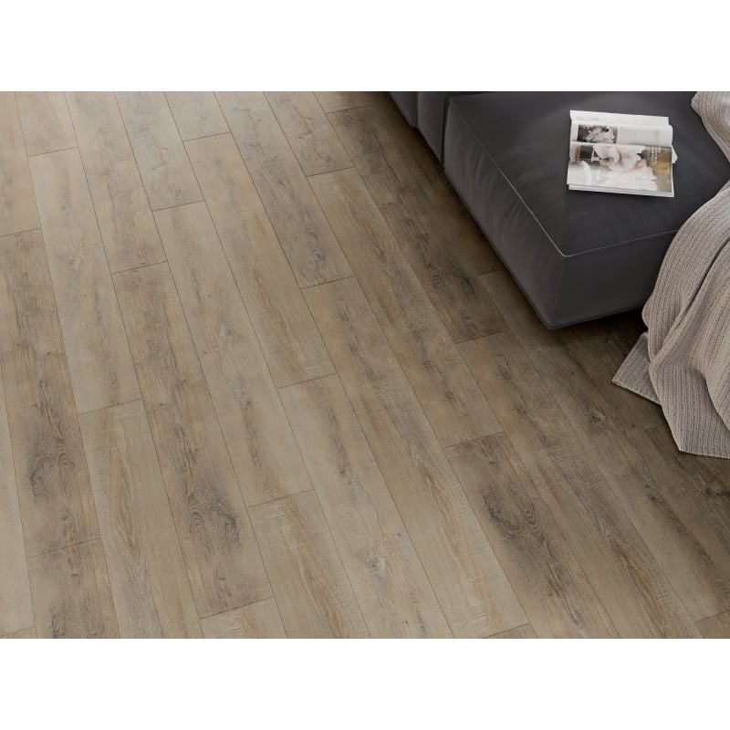 Mexen Casa Grande échantillon de panneaux vinyles SPC 6,5 mm, sous-couche IXPE 1,5 mm, 4 V-Joint, Chêne - F1014-S