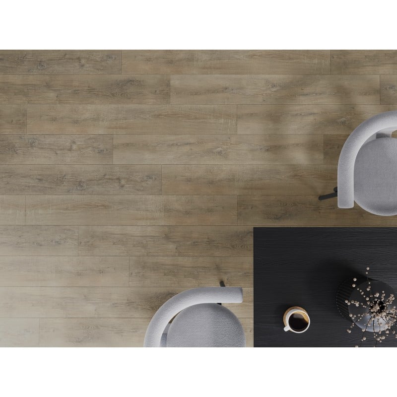 Mexen Casa Grande échantillon de panneaux vinyles SPC 6,5 mm, sous-couche IXPE 1,5 mm, 4 V-Joint, Chêne - F1014-S