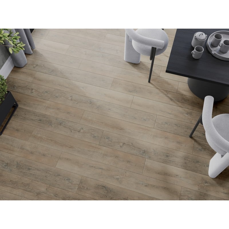 Mexen Casa Grande échantillon de panneaux vinyles SPC 6,5 mm, sous-couche IXPE 1,5 mm, 4 V-Joint, Chêne - F1014-S
