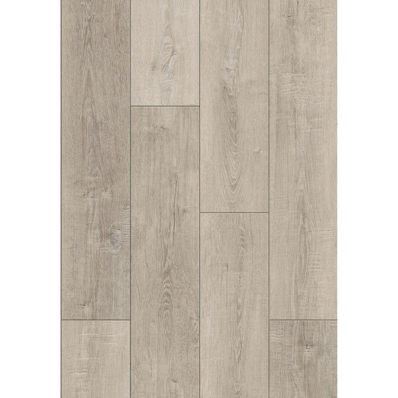 Mexen Parker échantillon de panneaux en vinyle 1240 x 182 mm SPC 6,5 mm, sous-couche IXPE 1,5 mm, 4 V-Fuge, Chêne - F1015-S