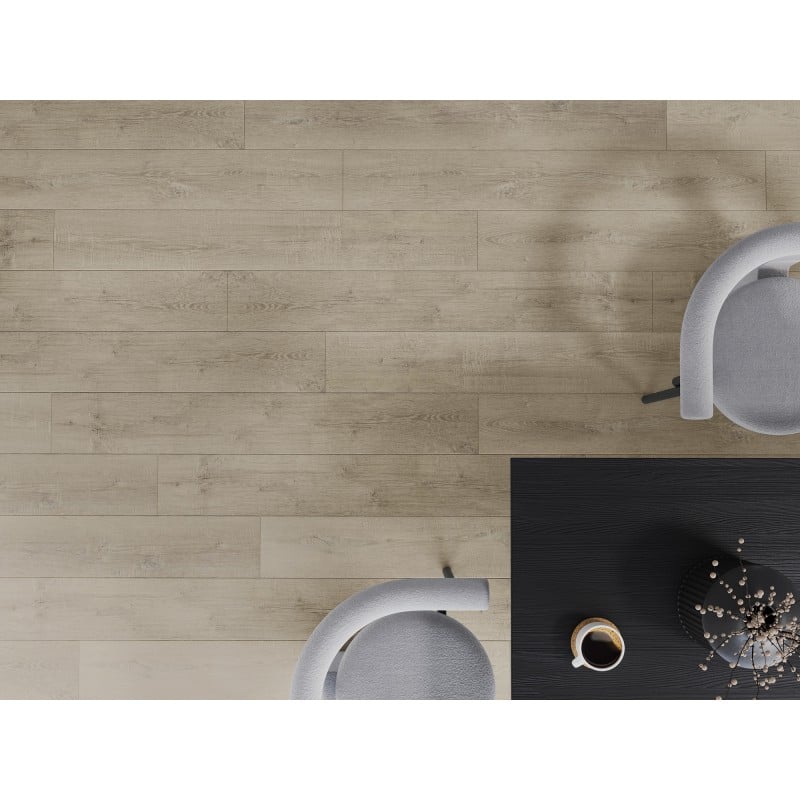 Mexen Parker échantillon de panneaux vinyles SPC 6,5 mm, sous-couche IXPE 1,5 mm, 4 V-Fuge, Chêne - F1015-S