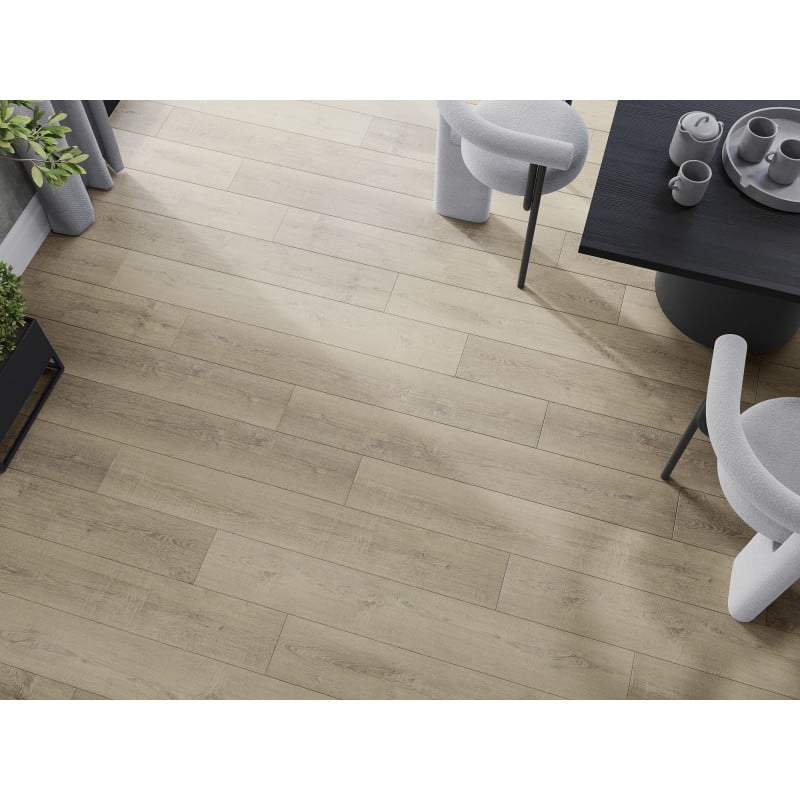 Mexen Parker échantillon de panneaux vinyles SPC 6,5 mm, sous-couche IXPE 1,5 mm, 4 V-Fuge, Chêne - F1015-S