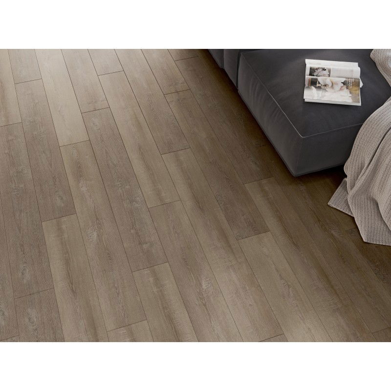 Mexen Windsor échantillon de panneaux vinyles 1240 x 182 mm SPC 6,5 mm, sous-couche IXPE 1,5 mm, 4 V-Fuge, Chêne - F1016-S