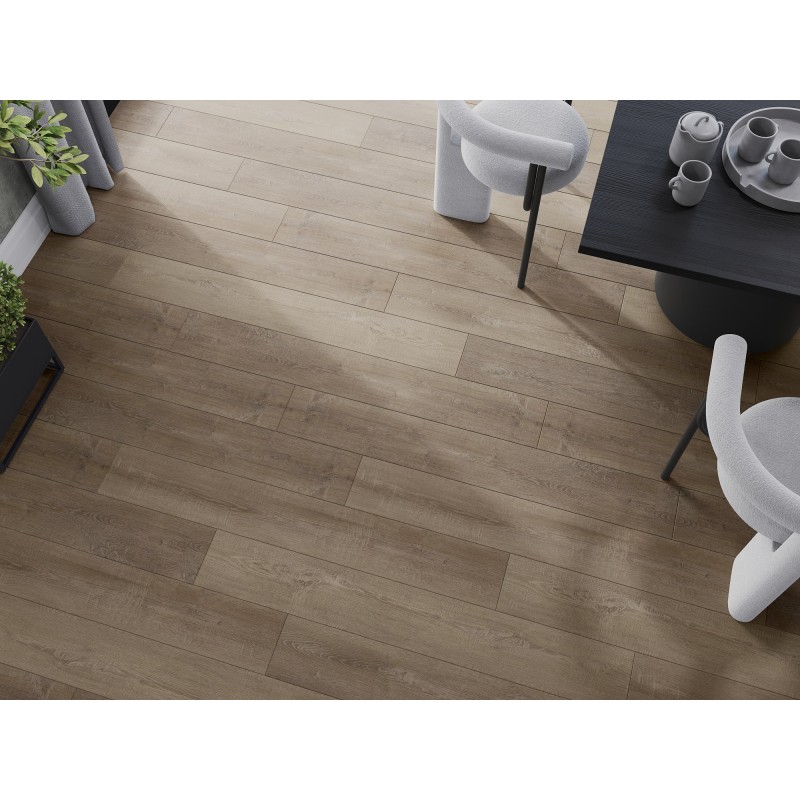 Mexen Windsor échantillon de panneaux vinyles SPC 6,5 mm, sous-couche IXPE 1,5 mm, 4 V-Fuga, Chêne - F1016-S