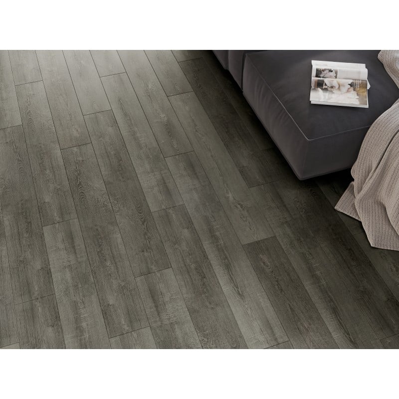 Mexen New Albany échantillon de panneaux vinyles SPC 6,5 mm, sous-couche IXPE 1,5 mm, 4 V-Joint, Chêne - F1017-S