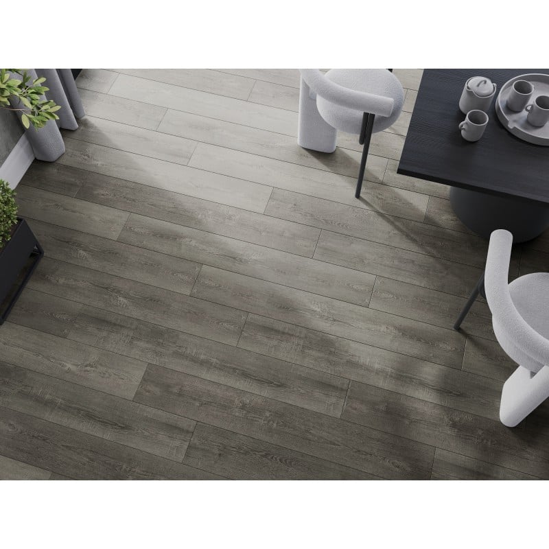 Mexen New Albany échantillon de panneaux vinyles SPC 6,5 mm, sous-couche IXPE 1,5 mm, 4 V-Joint, Chêne - F1017-S