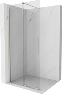 Mexen Velar Paroi de douche coulissante Walk-in 100 x 200 cm, transparent 8 mm, nickel brossé - 871-100-000-03-97
