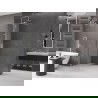 Paroi de douche Mexen Velar Walk-in coulissante 75 x 200 cm, transparent 8 mm, nickel brossé - 871-075-000-03-97