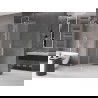 Mexen Velar paroi de douche coulissante Walk-in 85 x 200 cm, givré 8 mm, nickel brossé - 871-085-000-33-97