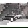 Mexen Velar paroi de douche coulissante Walk-in 85 x 200 cm, givré 8 mm, nickel brossé - 871-085-000-33-97