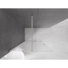 Mexen Velar paroi de douche coulissante Walk-in 100 x 200 cm, givrée 8 mm, nickel brossé - 871-100-000-33-97