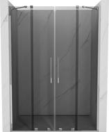 Mexen Velar Duo portes de douche coulissantes 140 cm, graphite, chrome - 871-140-000-42-01