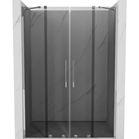Mexen Velar Duo porte de douche coulissante 150 cm, graphite, chrome - 871-150-000-42-01