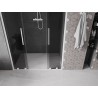 Mexen Velar Duo porte de douche coulissante 150 cm, graphite, blanc - 871-150-000-42-20